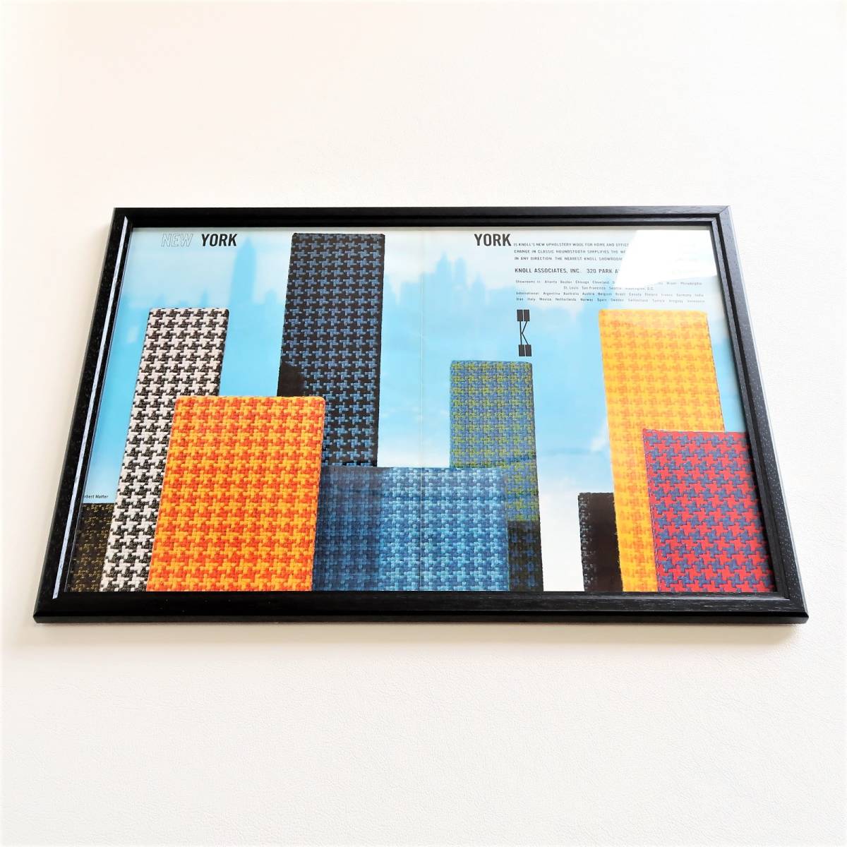 【2026，格安】 Knoll Associates. 1965 ノール ヴィンテージ 広告 額装品 Herbert Matter アートフレーム ポスター／ジラルド Herman Miller イームズ(Knoll（ノール）)｜売買されたオークション情報、yahooの商品情報をアー Knoll（ノール）