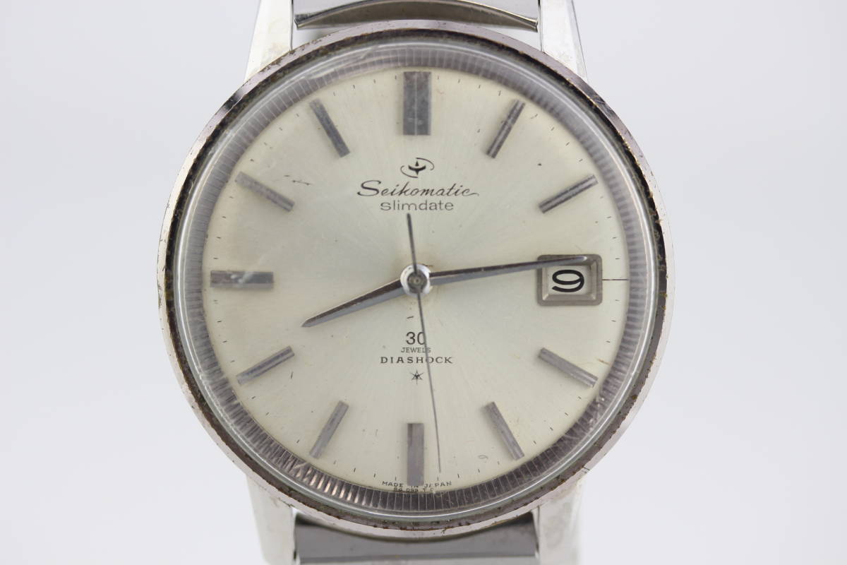 スリムデイト セイコーマチック 美品SEIKO 自動巻き84099 自動巻き 