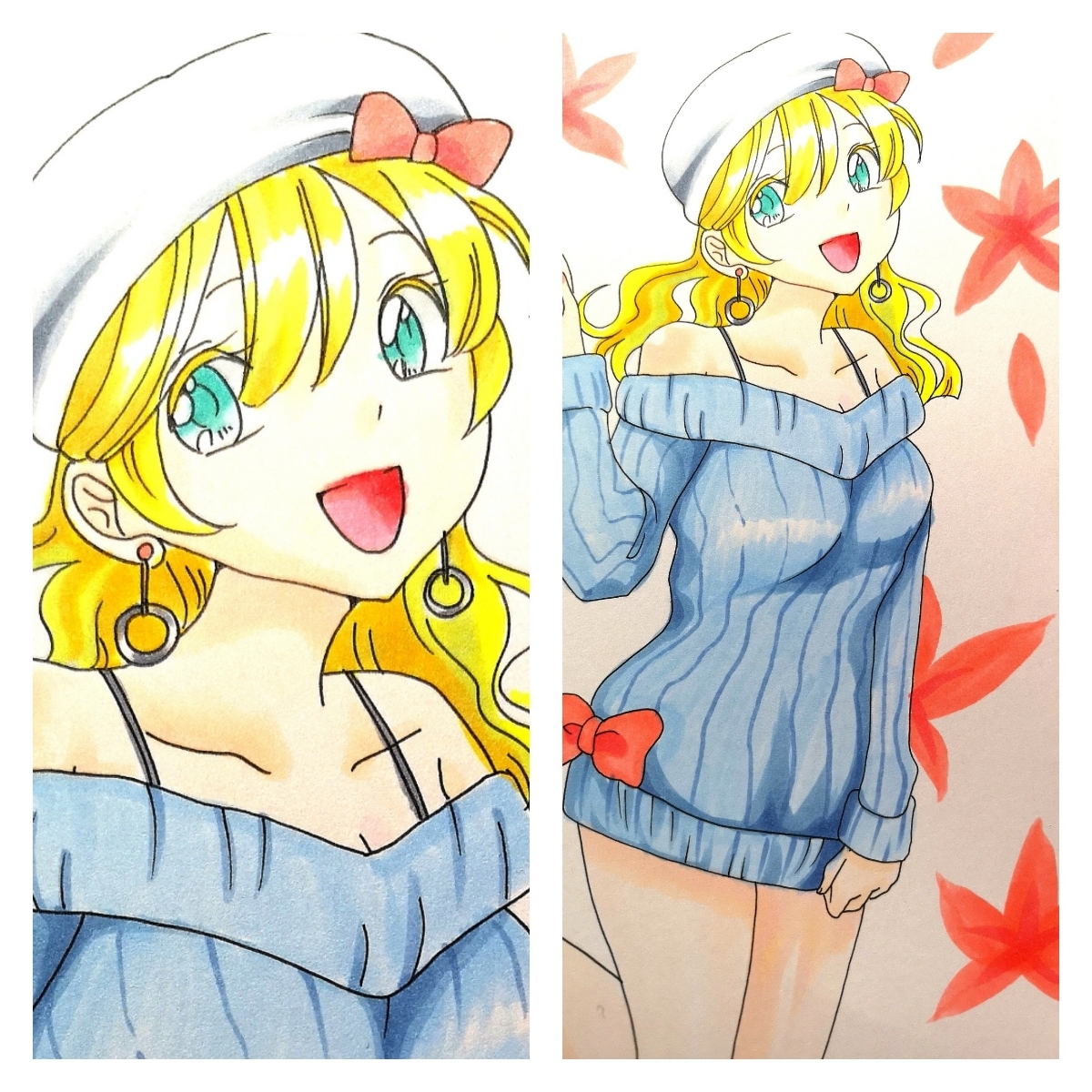 手描きイラスト 青ニットセーター 手描きイラスト 売買されたオークション情報 Yahooの商品情報をアーカイブ公開 オークファン Aucfan Com
