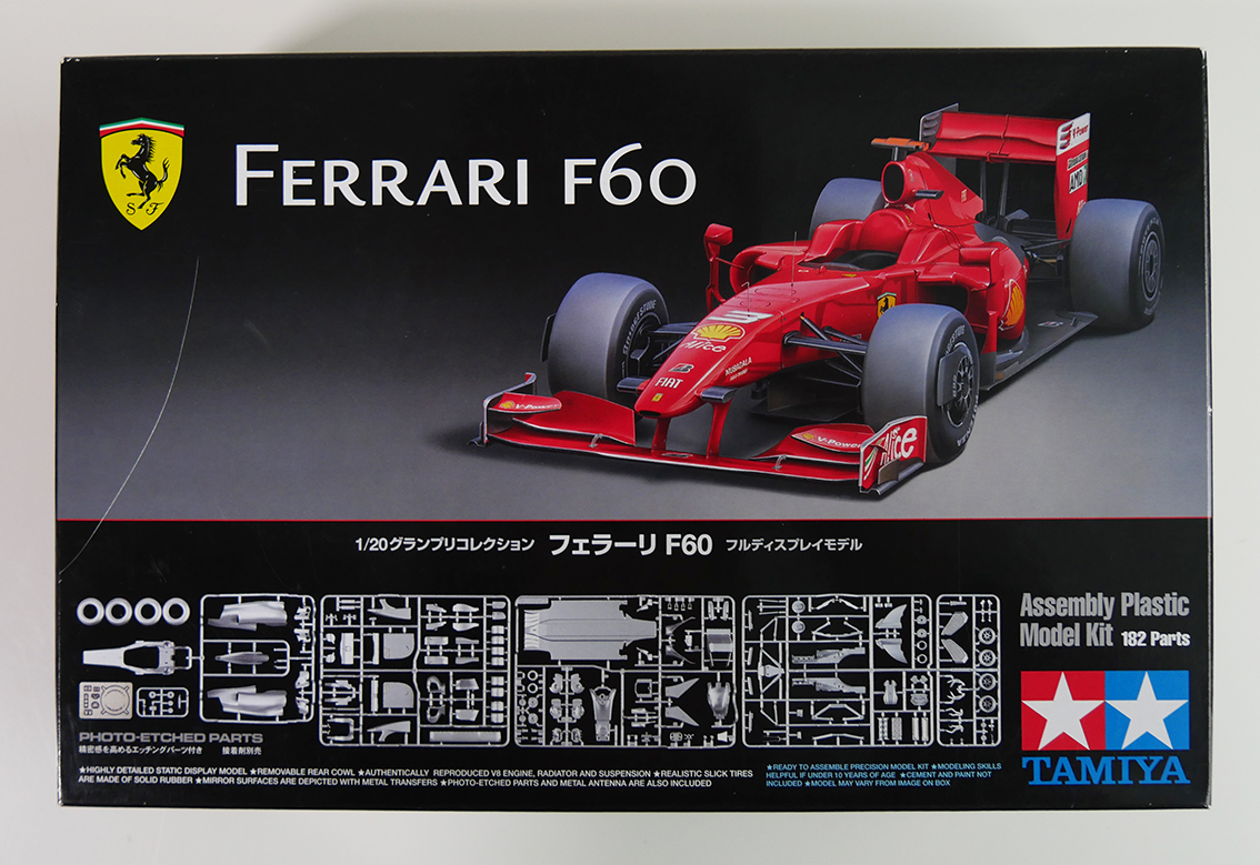 タミヤ 1/20 フェラーリ F60 エッチングパーツ・TABUデカール付き