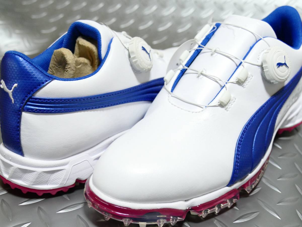  SPM70 PUMA GOLF プーマゴルフ バイオプロ ディスク シューズ 24.0 WT/BL(24.0cm)｜売買されたオークション情報、yahooの商品情報をアーカイブ公開 - オークファン 24.0cm