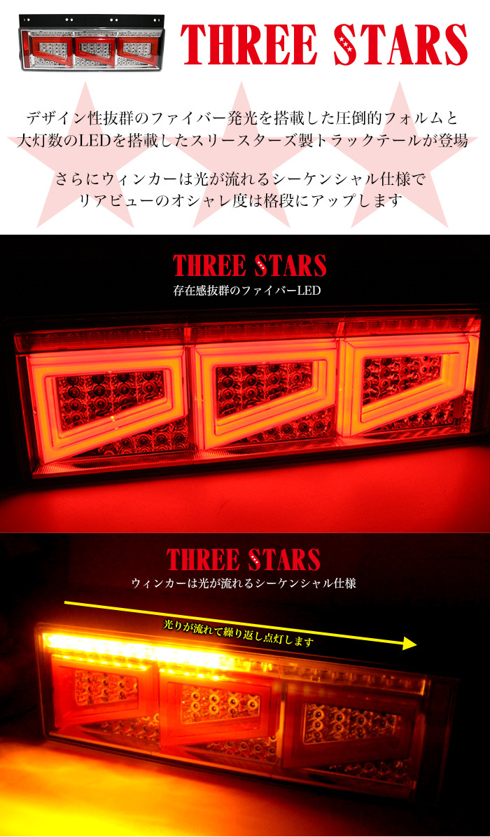 キャンター 三菱 ふそう 3連 角型 トラック テール | 三菱ふそう E