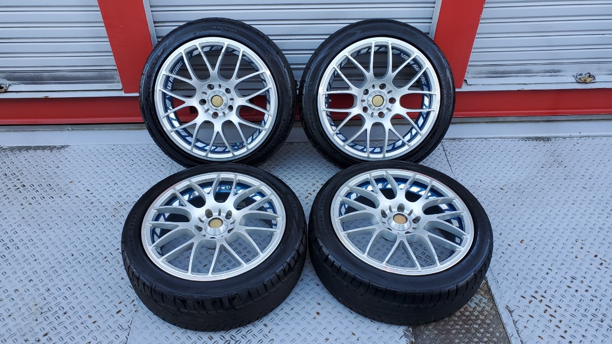 得価，定番人気 バリ溝タイヤ付き17インチホイールセット RAYS VOLK WINNING PINSO PS-91(ラジアルタイヤ)｜売買されたオークション情報、yahooの商品情報をアーカイブ公開 - オークファン 5穴