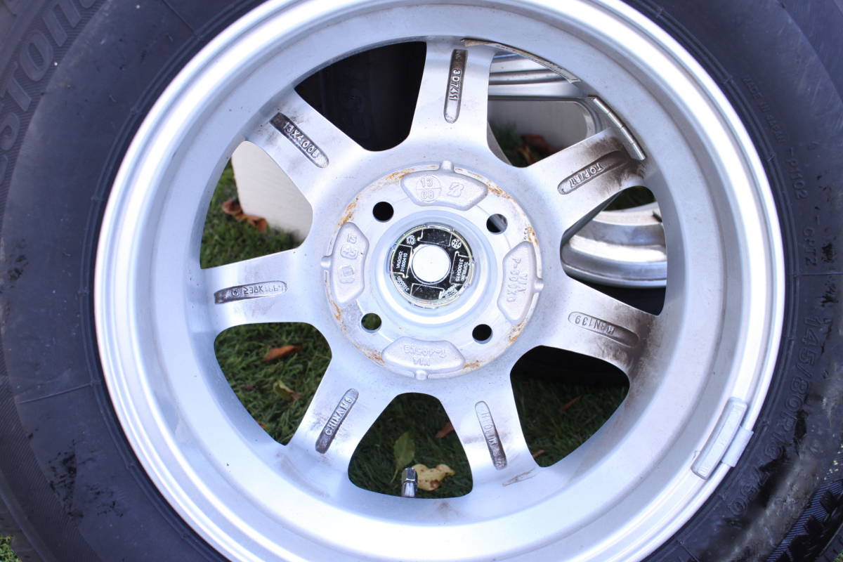 ブリヂストン 13インチ アルミホイール 145/80R13 2015年スタッドレス 