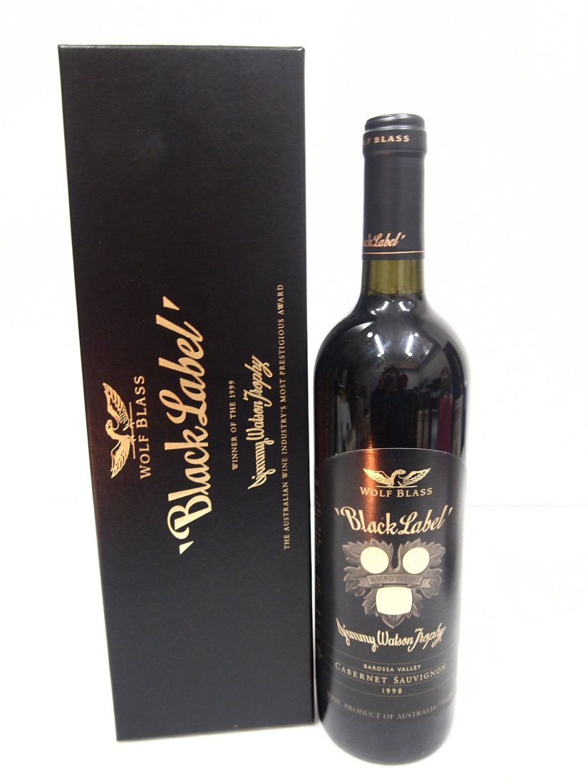 ☆Wolf Blass ウルフブラス ブラックラベル 1998年☆赤ワイン 古酒