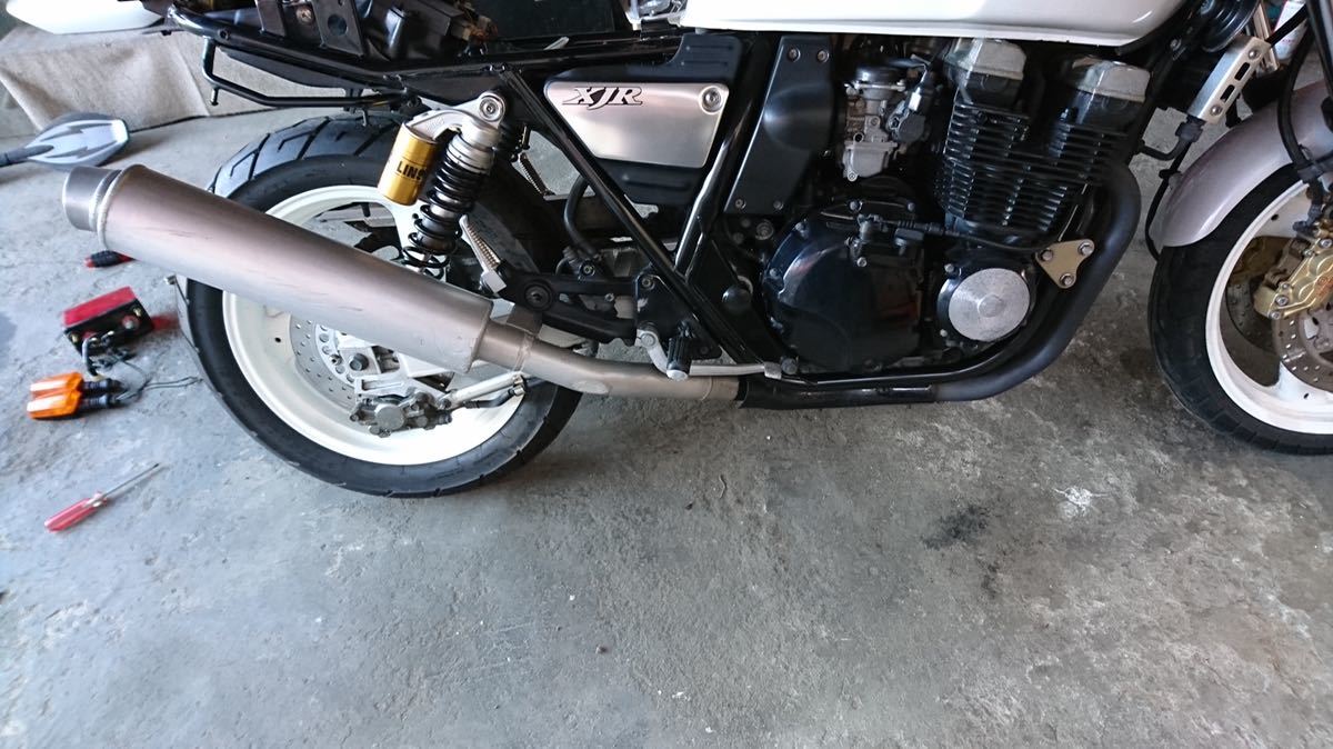 WRsマフラースリップオンマフラー　XJR400 4HM XJR400 4HM WR'S アルミ スリップオン マフラー ダブルアールズ