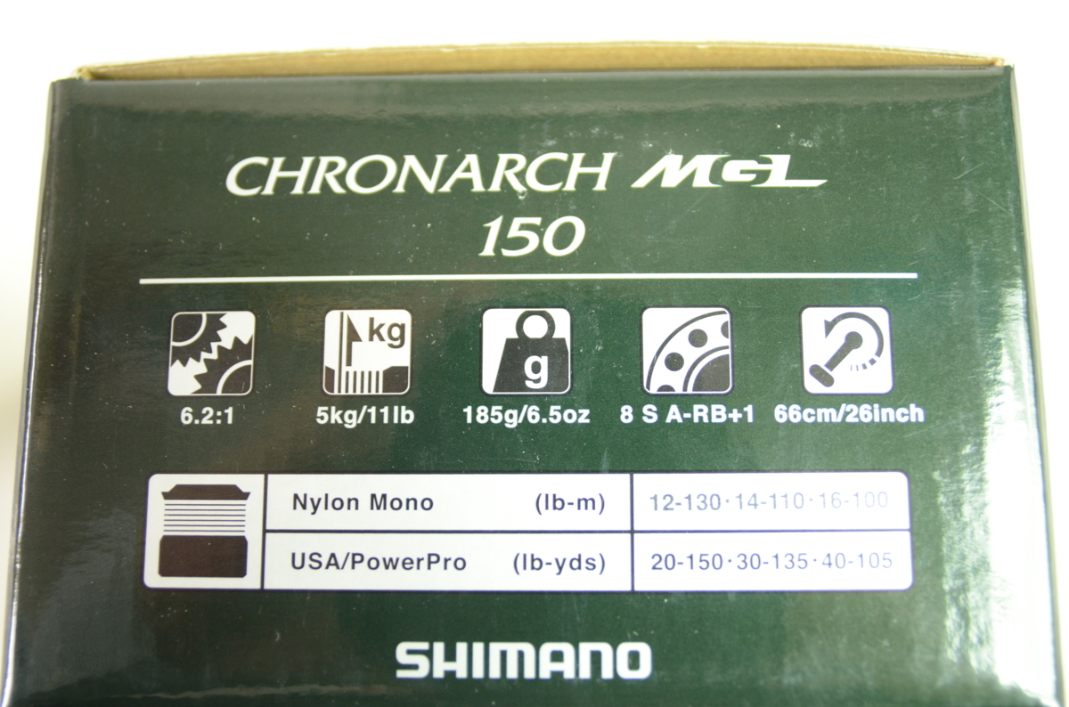 MGL クロナーク 0 | 1 シマノ(SHIMANO) ベイトリール XG 右 シマノ 右ハンドル 中古 リール 釣具 150HG スペアスプール
