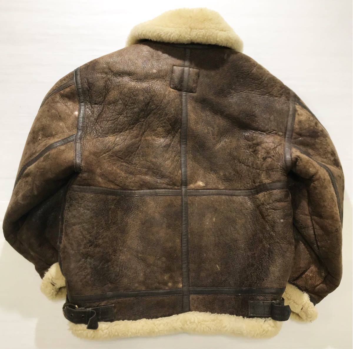 DOG FIGHT ドッグ ファイト》本革 ムートン フライトジャケット B-3 B3