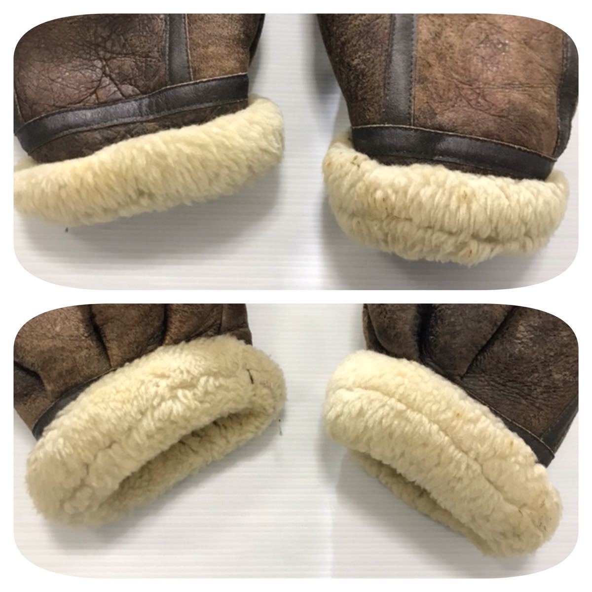 DOG FIGHT ドッグ ファイト》本革 ムートン フライトジャケット B-3 B3