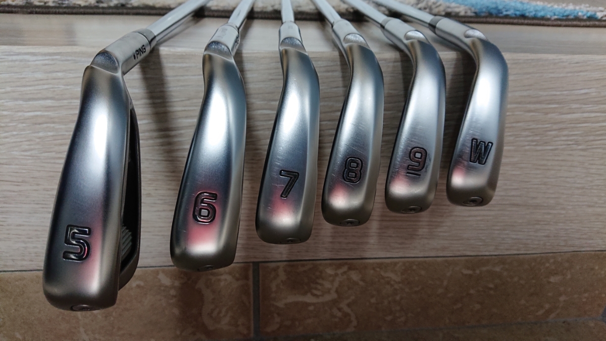 G410 ピン PING アイアン 6本セット ZELOS アイアンセット #9 #8 #7 #6 5本セット W) 黒ドット 男性右利き用 フレックス：S