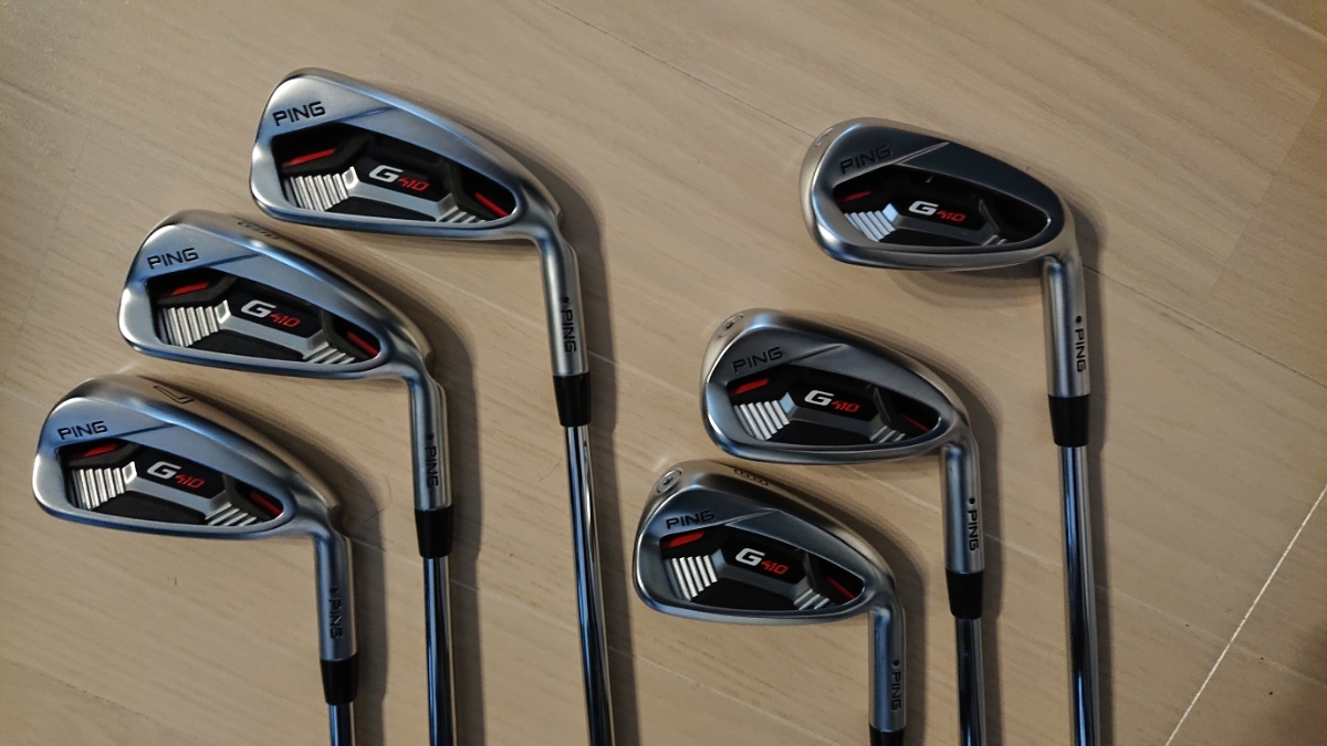 G410 ピン PING アイアン 6本セット ZELOS アイアンセット #9 #8 #7 #6 5本セット W) 黒ドット 男性右利き用 フレックス：S