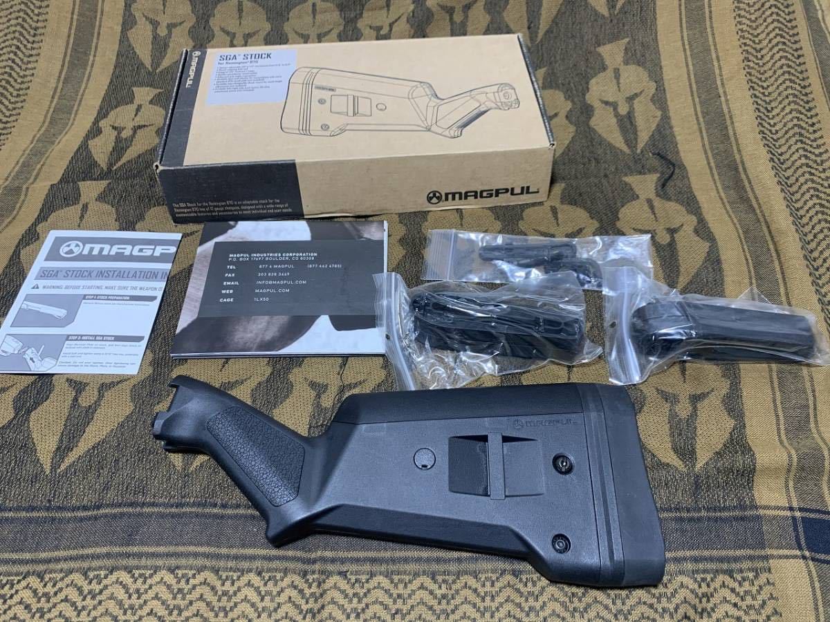 実物 MAGPUL SGA Stock Remington 870 Black マグプル ショットガン ストック レミントン APS 東京マルイ M870 Cyma マルシン