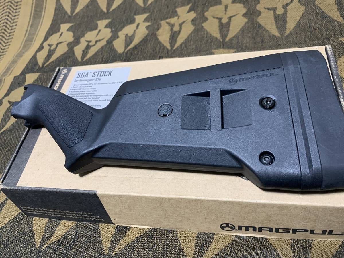 実物 MAGPUL SGA Stock Remington 870 Black マグプル ショットガン ストック レミントン APS 東京マルイ M870 Cyma マルシン