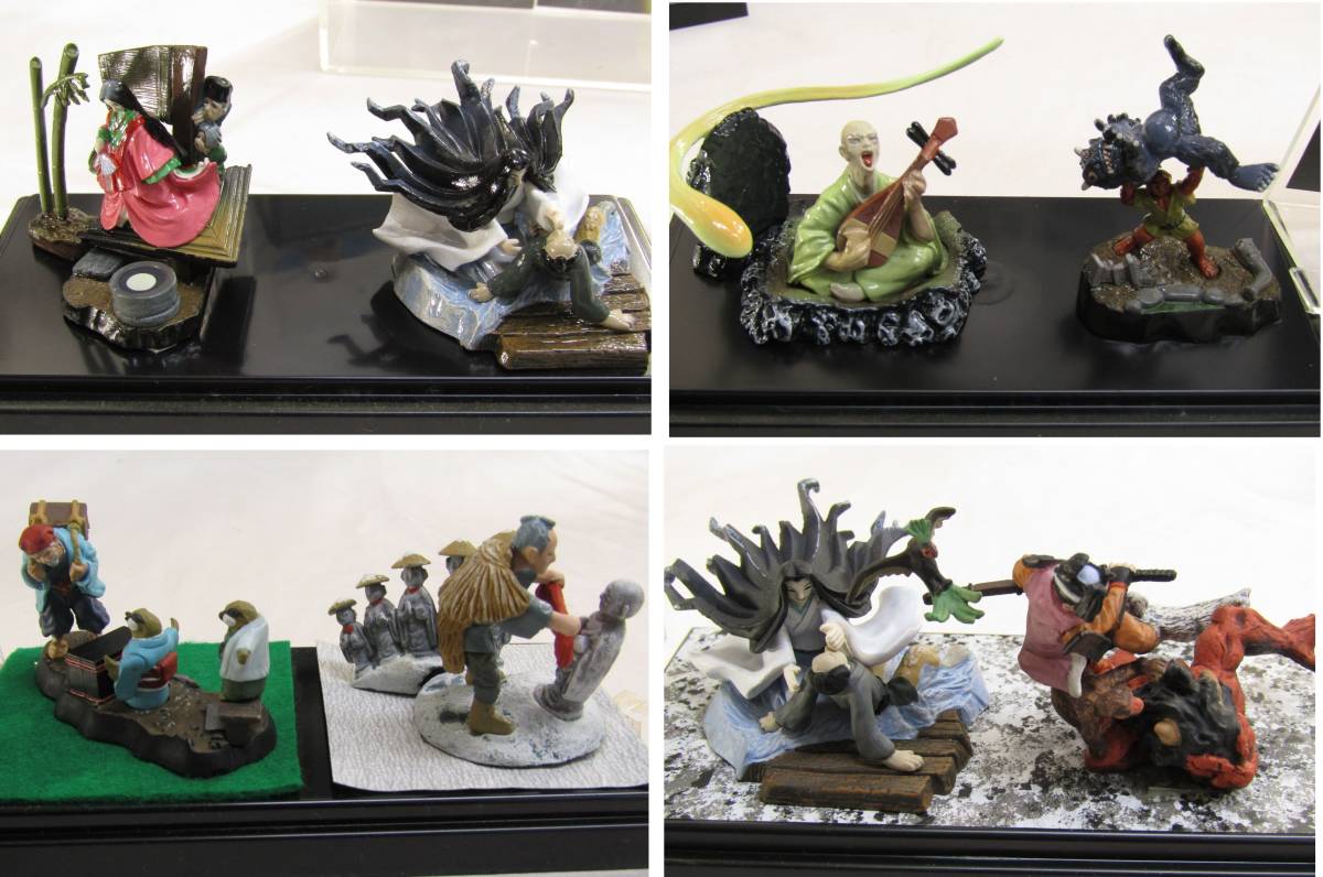 y7750 和物フィギュア大量まとめて 宮本武蔵 新選組 日本の民謡 お城 兜、刀など 現状渡し