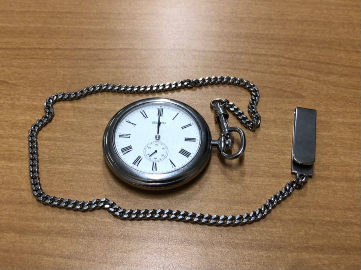 懐中時計 セイコー SEIKO シルバー925 JAL 銀無垢 裏刻印有 限定品 超美