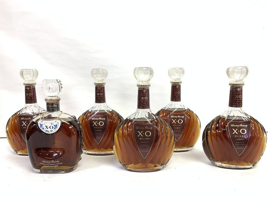 サントリーブランデーXOデラックス6本セット ⑪1円～ 未開栓 古酒 SUNTORY BRANDY サントリー ブランデー XO
