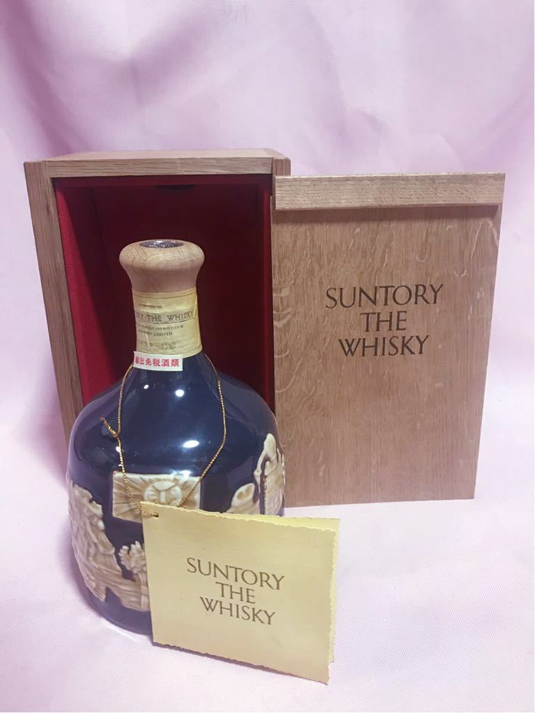  ＆ サントリーウイスキー ザ ウイスキー 有田焼 陶器ボトル カード 木箱付き 特級表記 760ml ①(日本)｜売買されたオークション情報、yahooの商品情報をアーカイブ公開 - オークファン 日本