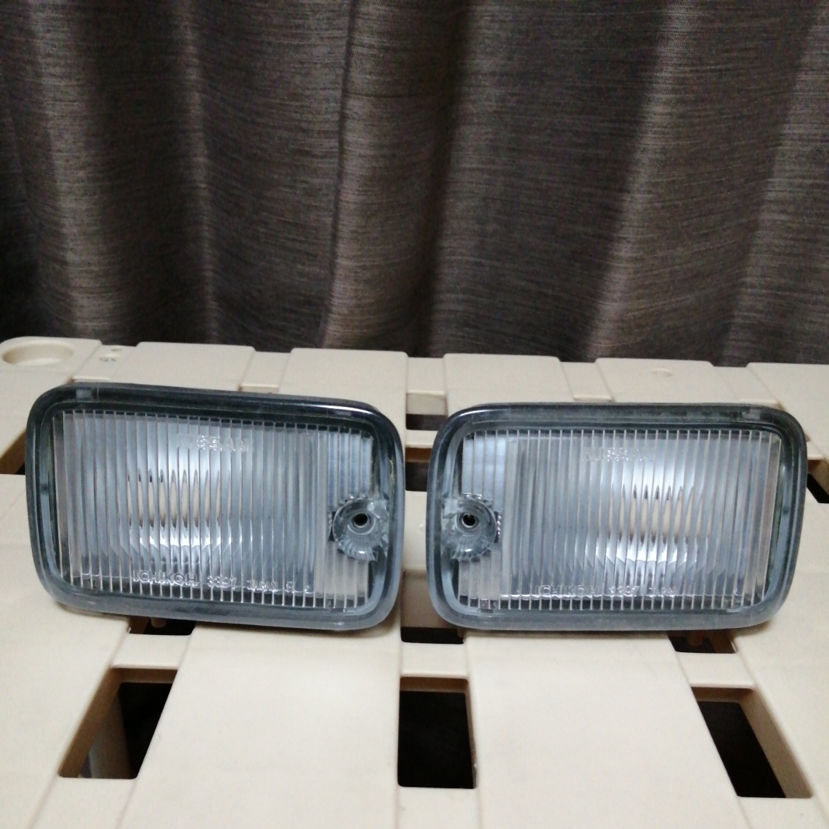 【中古】180sx前期S13シルビア　純正フロントウィンカーレンズ 左右セット 中古180sx前期S13シルビア 純正フロントウィンカーレンズ 左右セット