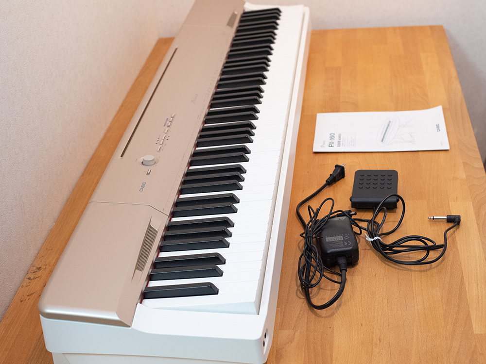 CASIO 電子ピアノPX-160 3本ペダルスタンド付！ CASIO Privia PX-160BK 