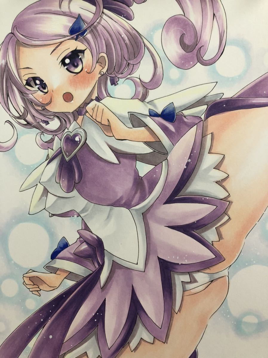 手描きイラスト ＊ドキドキ！プリキュア ＊キュアソード＊ハイキック