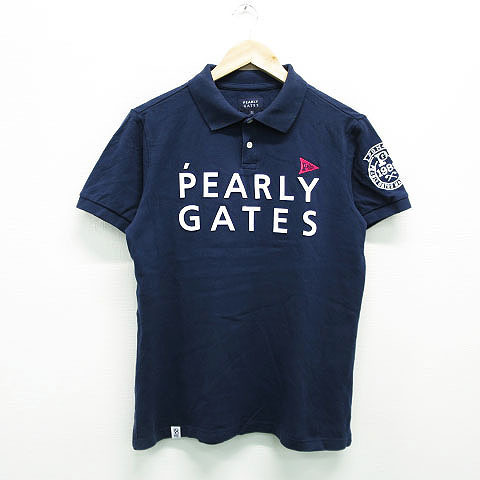  PEARLY GATES パーリーゲイツ 2018年モデル 30周年 半袖ポロシャツ ネイビー系 5 240001317513 メンズ(パーリーゲイツ)｜売買されたオークション情報、yahooの商品情報をアーカイブ公開 - オークファン シャツ