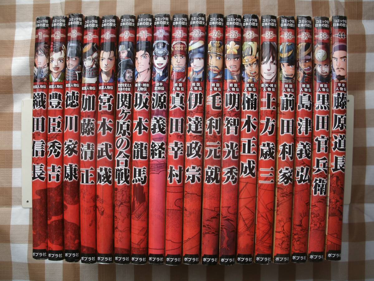 コミック版 ポプラ社 日本の歴史 18冊セット 世界の伝記 歴史人物 学習