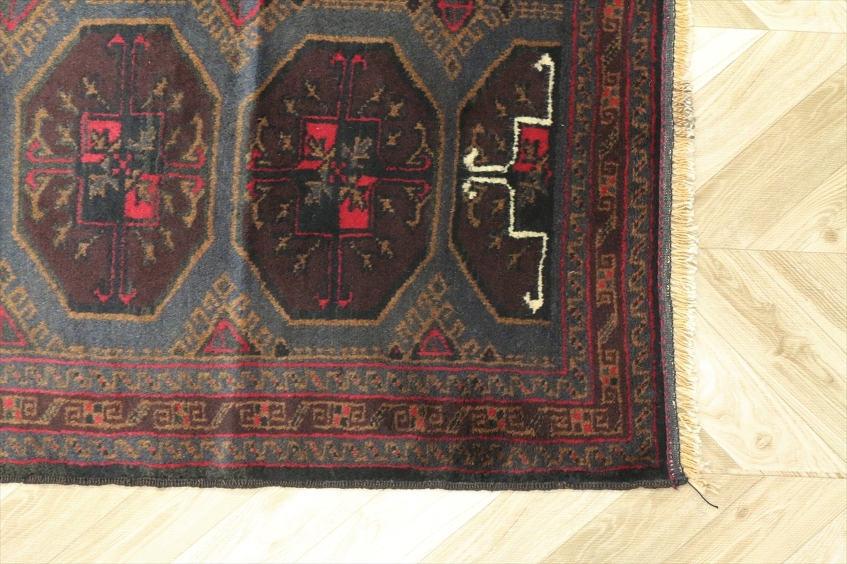 アフガン バルーチ ヴィンテージ絨毯 79×53cm｜手織りトライバル