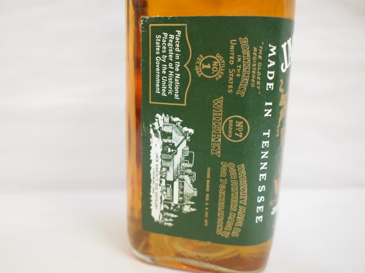 古酒【未開栓】JACK DANIEL'S/ジャックダニエル グリーンラベル 特級