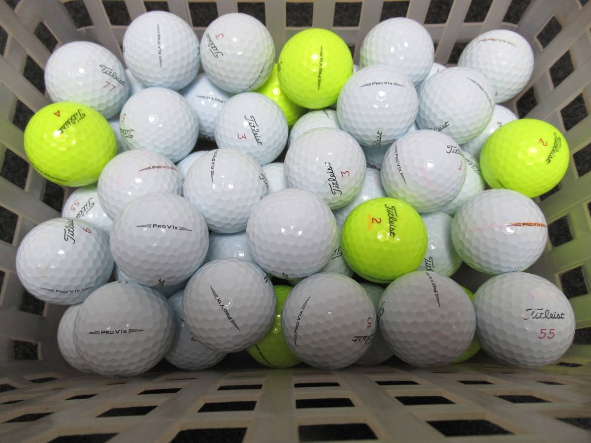 低価，高品質 特A AB級 A級多 タイトリスト ―PRO V1X― 2019年 カラー&ホワイト 50個(50個～)｜売買されたオークション情報、yahooの商品情報をアーカイブ公開 - オークファン ボール