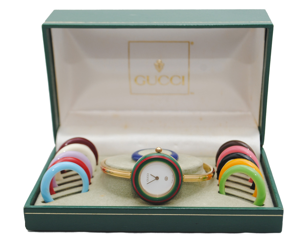 未使用品] 稼働品 動作OK【GUCCI】 グッチ チェンジベゼル 1100L 動作