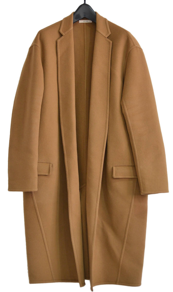 国内正規品 CELINE セリーヌ カシミヤ100% エッグ クロンビーコート 40