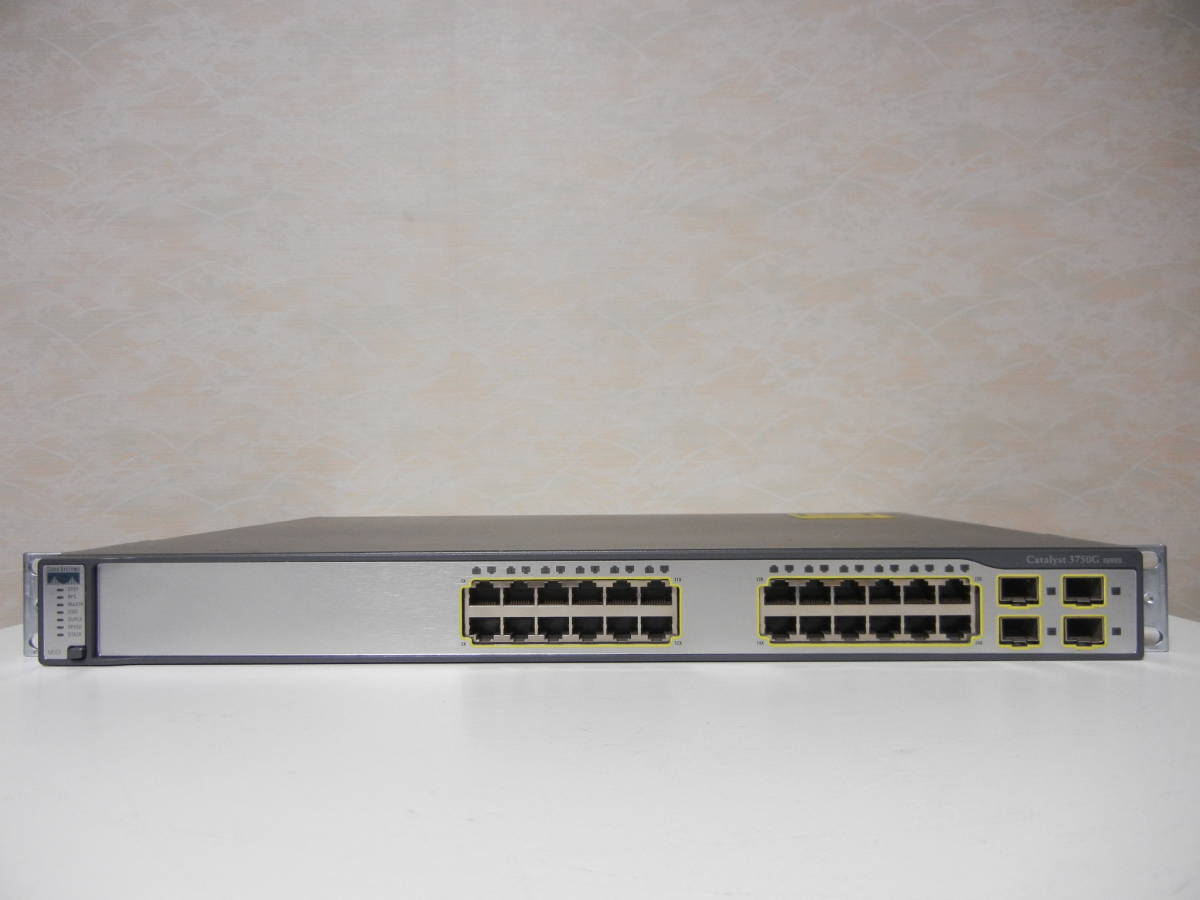  Cisco Catalyst 3750Gシリーズ WS-C3750G-24TS-E1U 初期化(イーサネットハブ)｜売買されたオークション情報、yahooの商品情報をアーカイブ公開 - オークファン イーサネットハブ