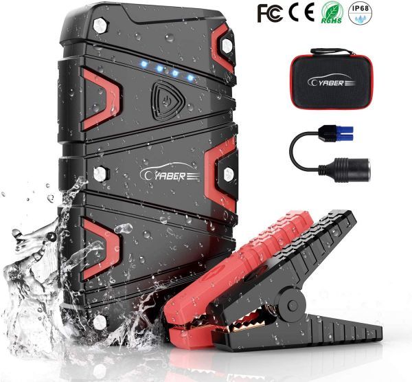 YABER ジャンプスターター ピーク電流1500A | 12000mAh大 在庫限り