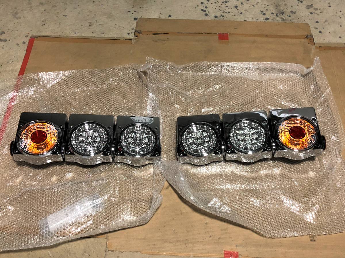 いすゞ純正オプションICL LED丸型3連テールランプ キャンセラー付き