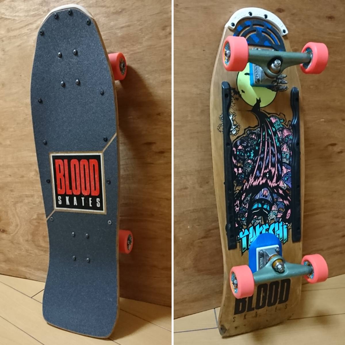 | SKULL BLOOD SKATE SUICIDAL スケートボード DECK SKATES フルコンプリート オールドスケートの FOIL Blood Skull 10.125incREISSUE ZERO SC