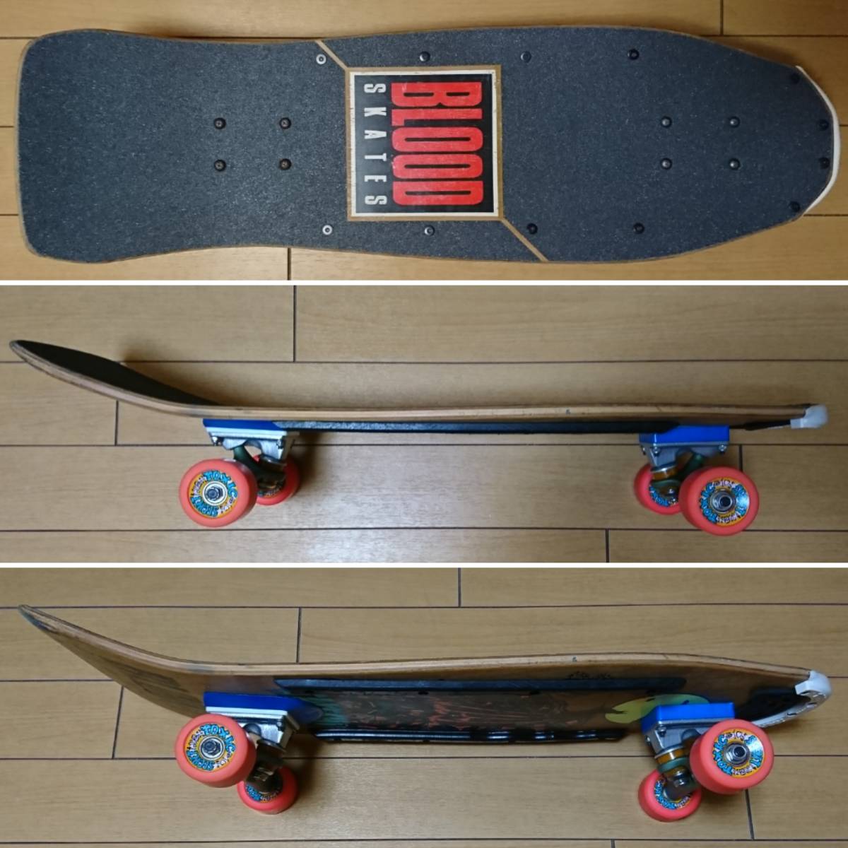 | SKULL BLOOD SKATE SUICIDAL スケートボード DECK SKATES フルコンプリート オールドスケートの FOIL Blood Skull 10.125incREISSUE ZERO SC
