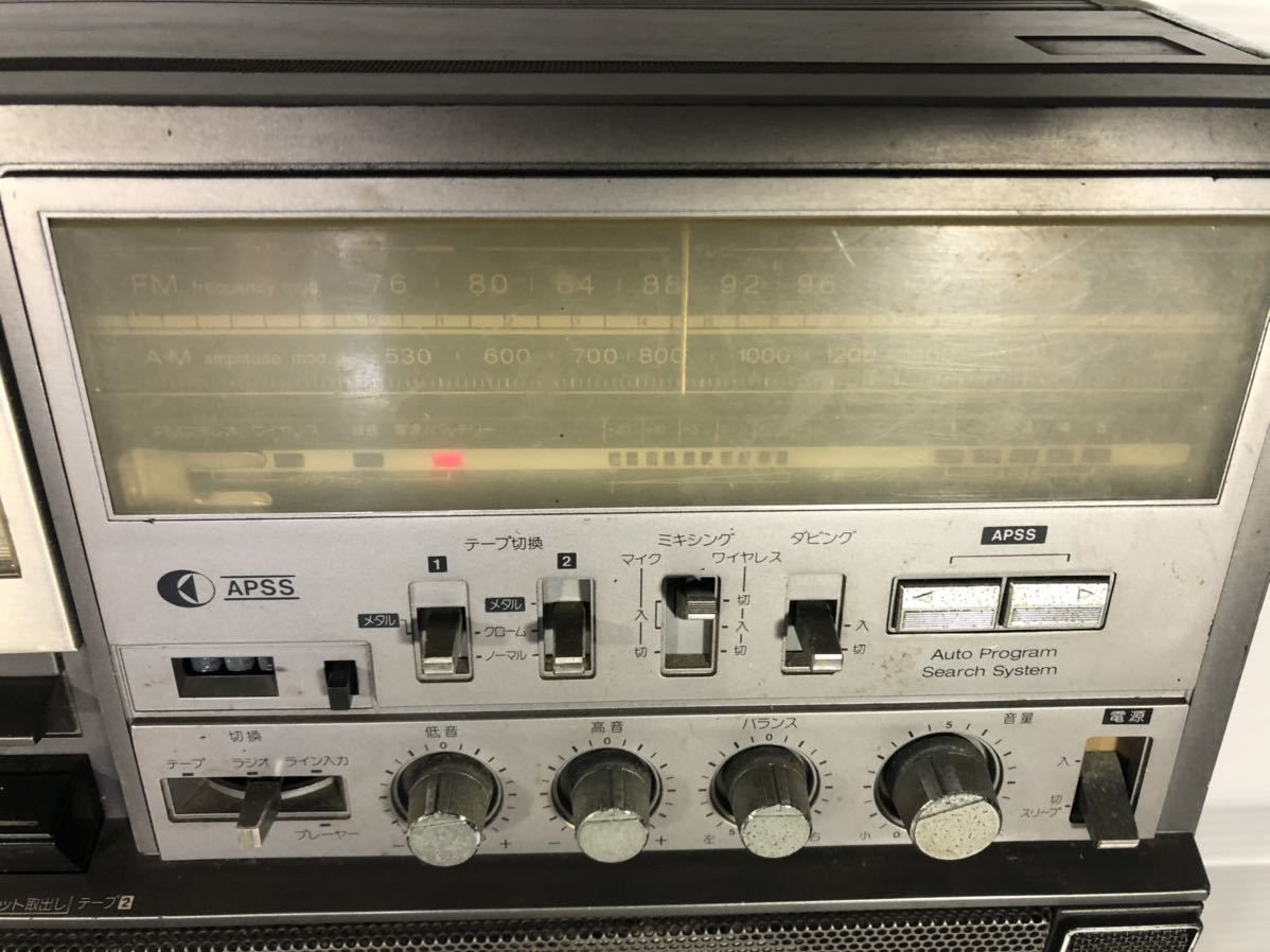 昭和レトロ SHARP シャープ ダブルラジカセ GF-888 ジャンク