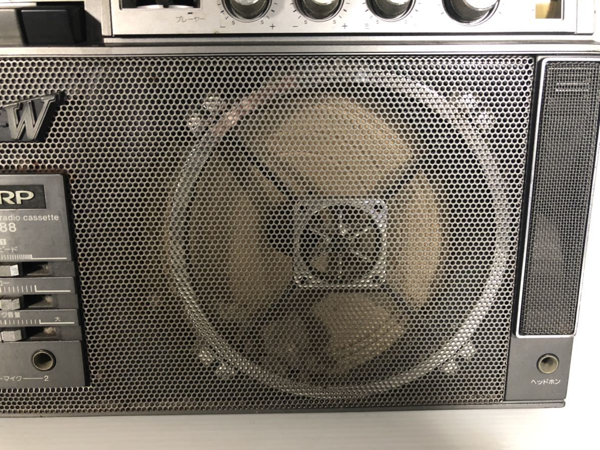 昭和レトロ SHARP シャープ ダブルラジカセ GF-888 ジャンク