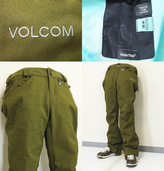 ☆VOLCOMボルコムスノーボードパンツMオリーブグリーン☆ スポーツ