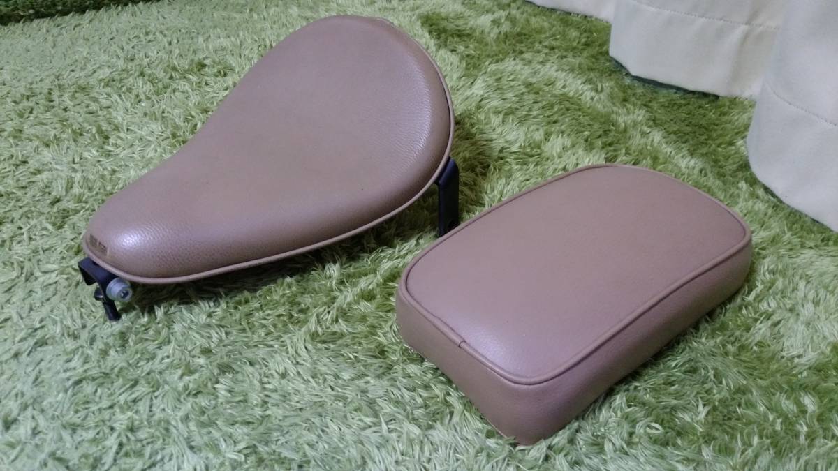 ビラーゴ250 ソロシート シート ピリオンシート 茶色 シングルシート 
