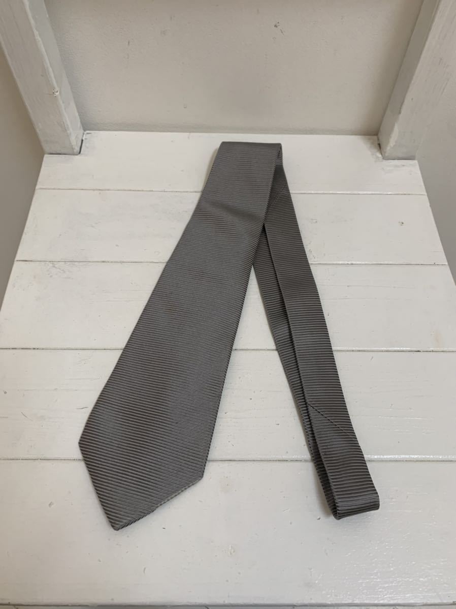 YVES SAINT LAURENT PARIS rive gauche イブ サンローラン パリス MADE IN ITALY イタリア製 ステファノピラーティ期 シルクネクタイ