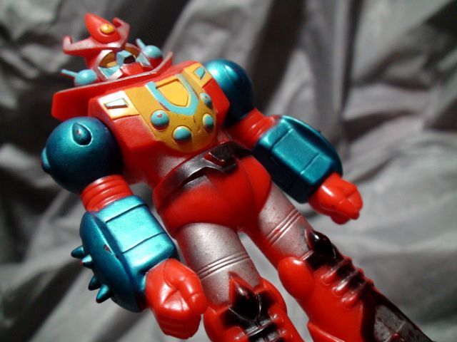 合身戦隊メカンダーロボ③20-1当時物 ブルマァク ソフビ 人形 1977年