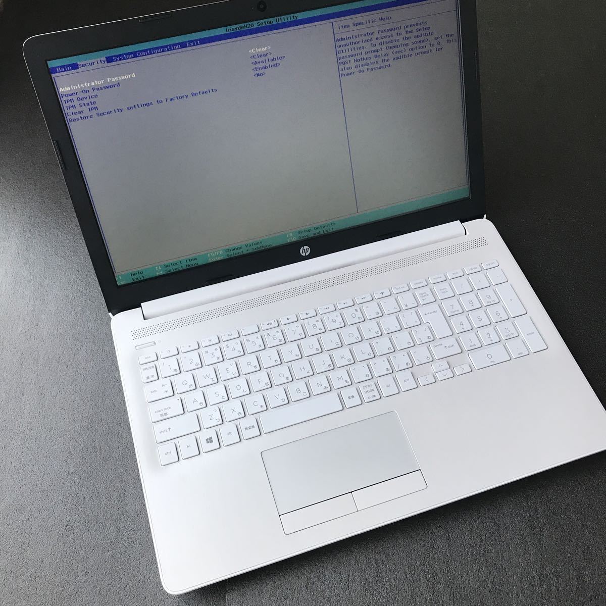 HP Win10 ノートパソコン 15-db0000 動作確認済(Windows10，15.6インチ