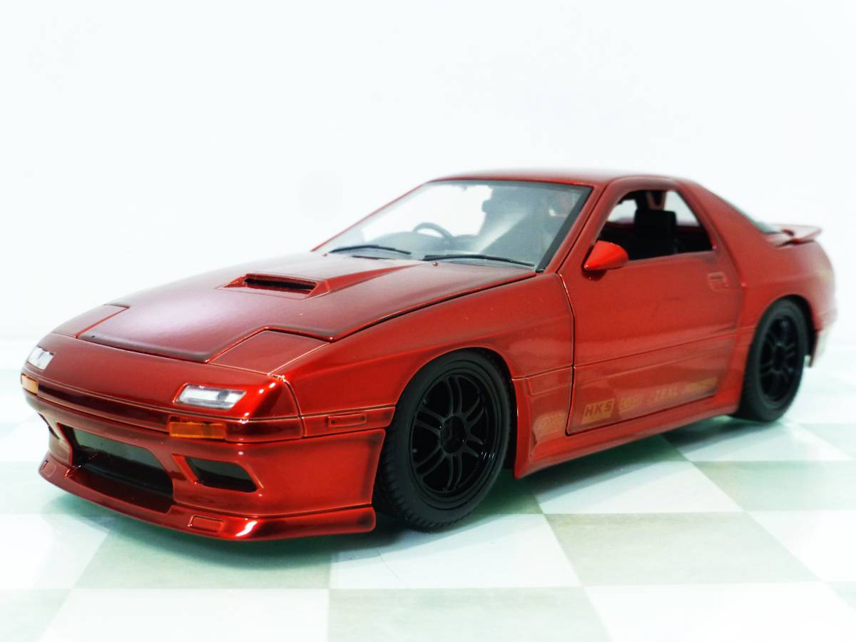 JDM TUNERS□JADA 1/24 1985 MAZDA RX-7 FC RED□
