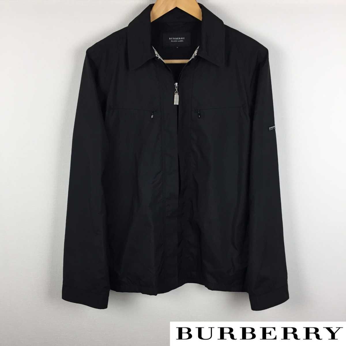 美品 BURBERRY BLACK LABEL ナイロンジャケット ブラック サイズM 送料