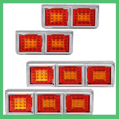 【新作，定番人気】 お買得 テールランプ LED トラック用 角型 3連 レッド アンバー スモール ブレーキ 連動 日野 三菱 パイロットランプ 汎用 24V車用(スポーツ、レジャー)｜売買されたオークション情報、yahooの その他