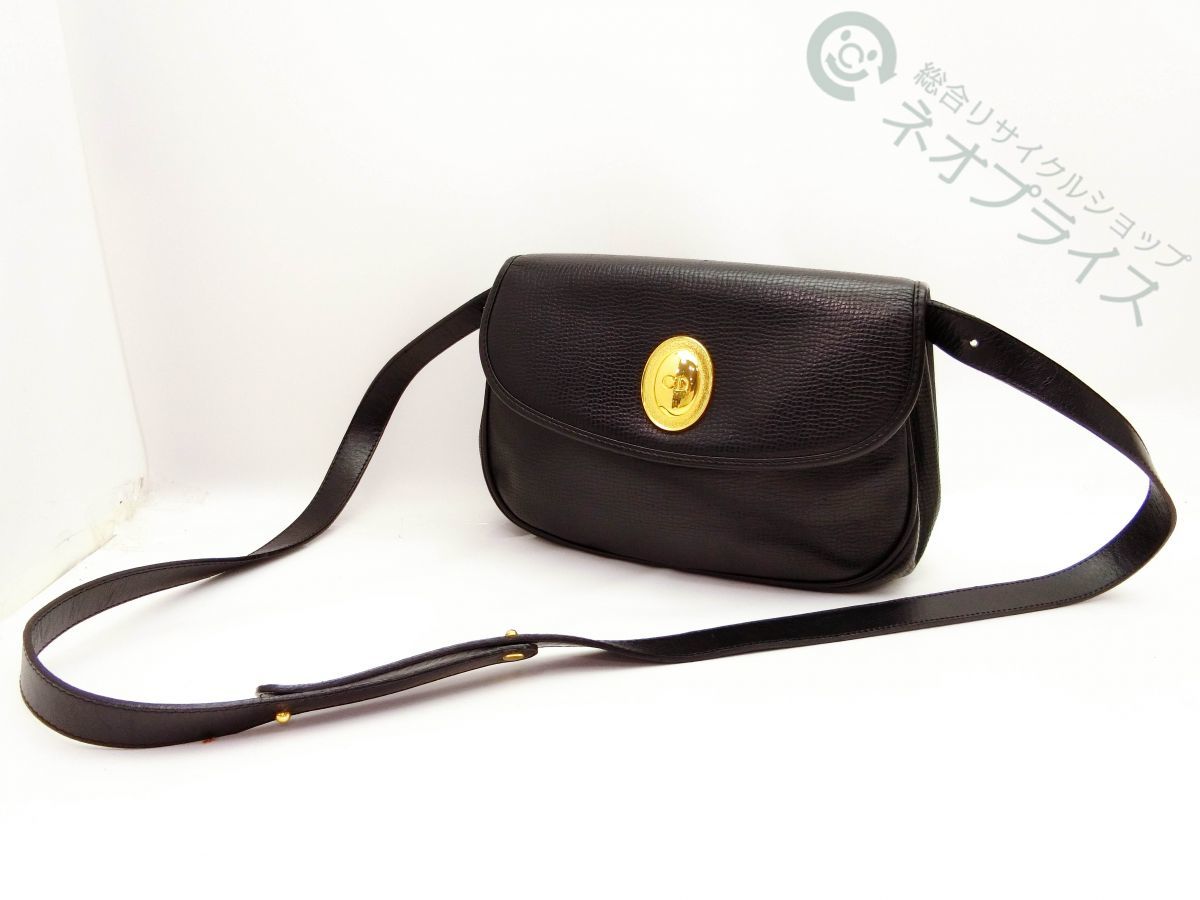 CDロゴ Dior Christian クリスチャンディオール ハンドバッグ ブラック 