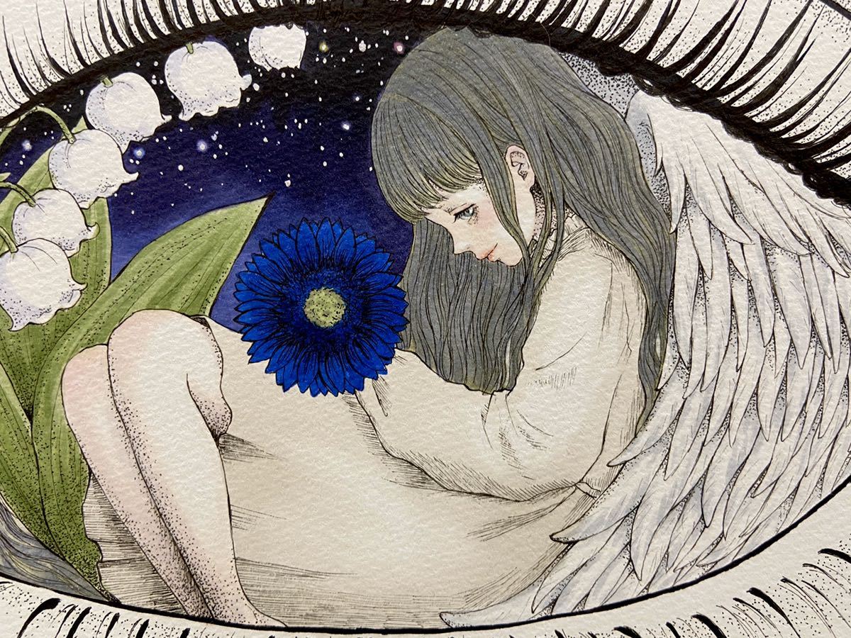 オリジナル 目の中の住人 女の子 手描き アナログ イラスト 手描きイラスト 手描きイラスト 売買されたオークション情報 Yahooの商品情報をアーカイブ公開 オークファン Aucfan Com