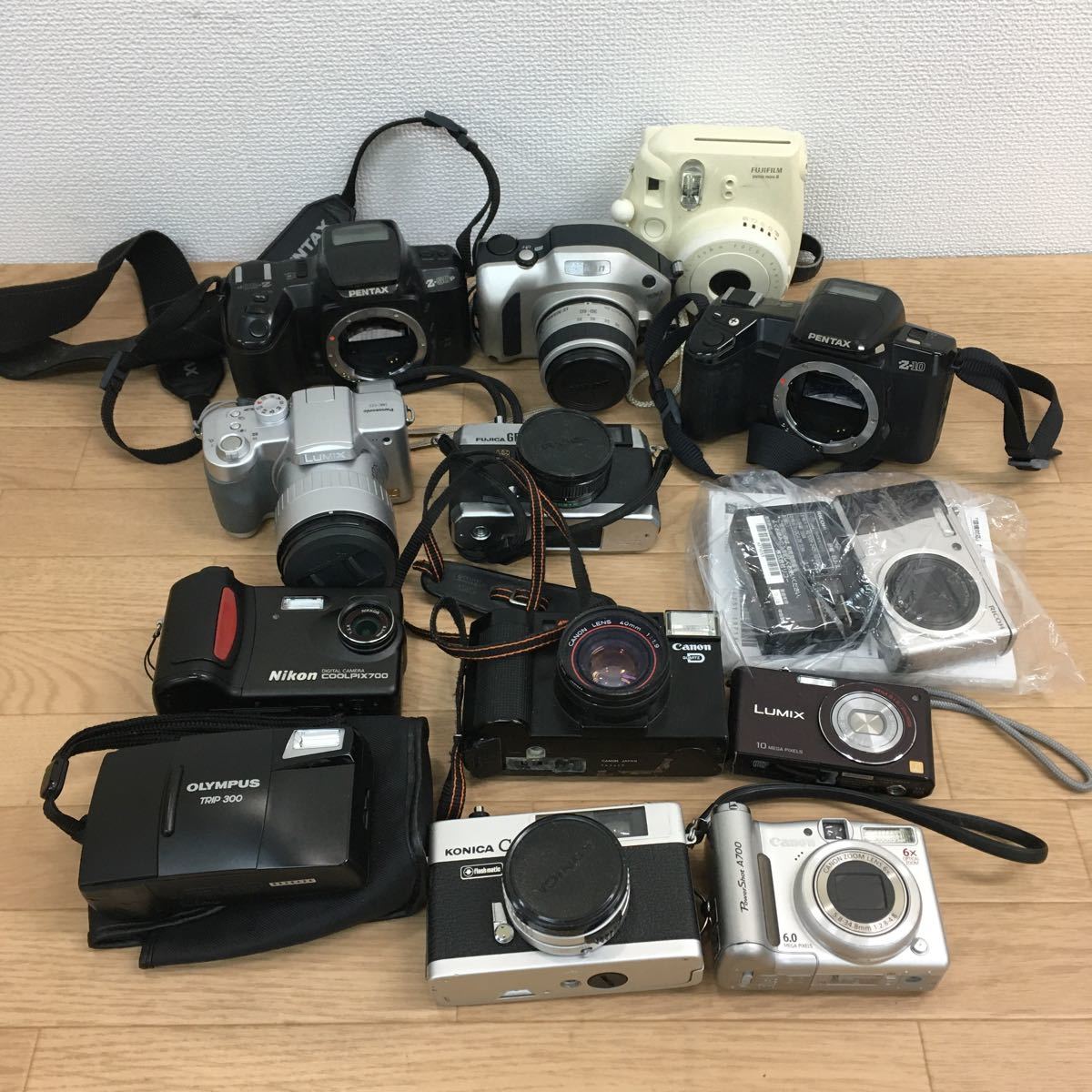ジャンク Canon/Panasonic/Nikon等 フィルムカメラ等 まとめて/大量 