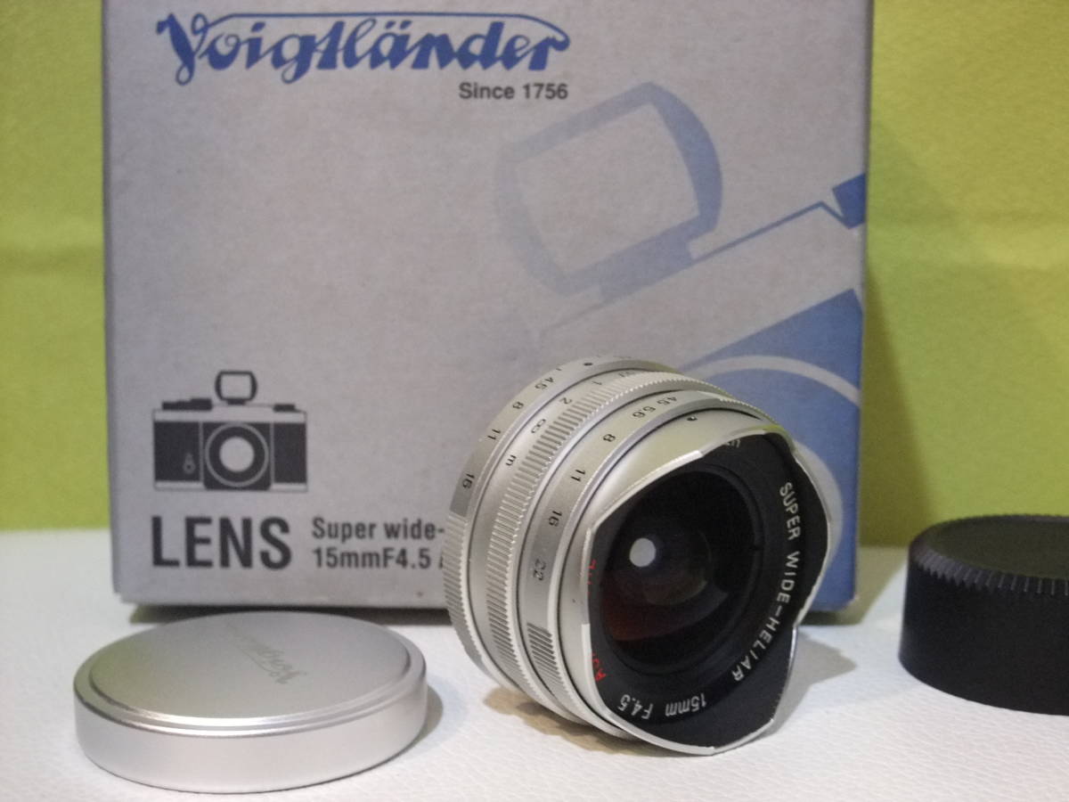 ●超美品！ フォクトレンダー スーパーワイドヘリアー 15mm F4.5 シルバー ASPHRICAL ライカ Lマウント Voigtlander for Lieca L●0B-76